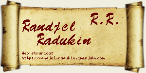 Ranđel Radukin vizit kartica